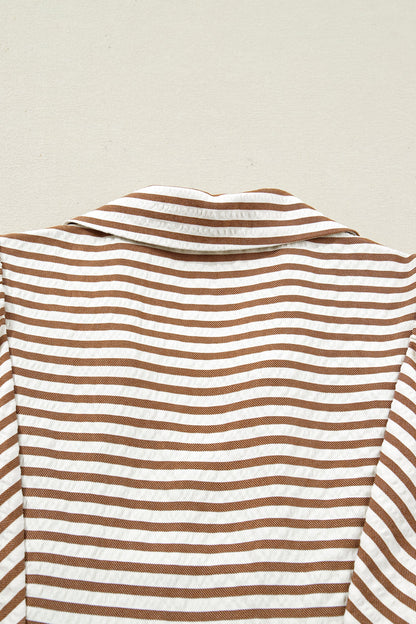 Threaded Pear Lina Short Puff Sleeve Blouse