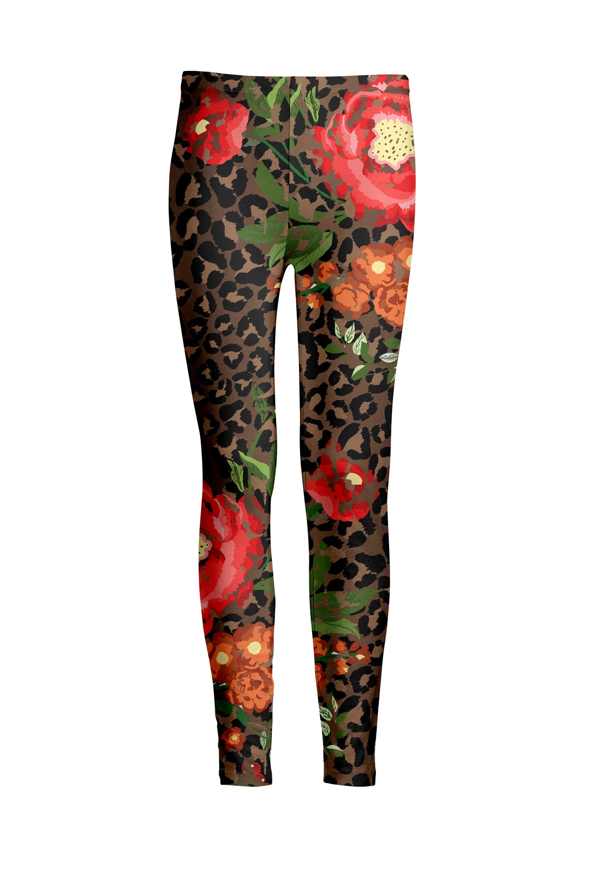 Black Red Floral Mixed Print-