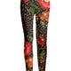 Black Red Floral Mixed Print