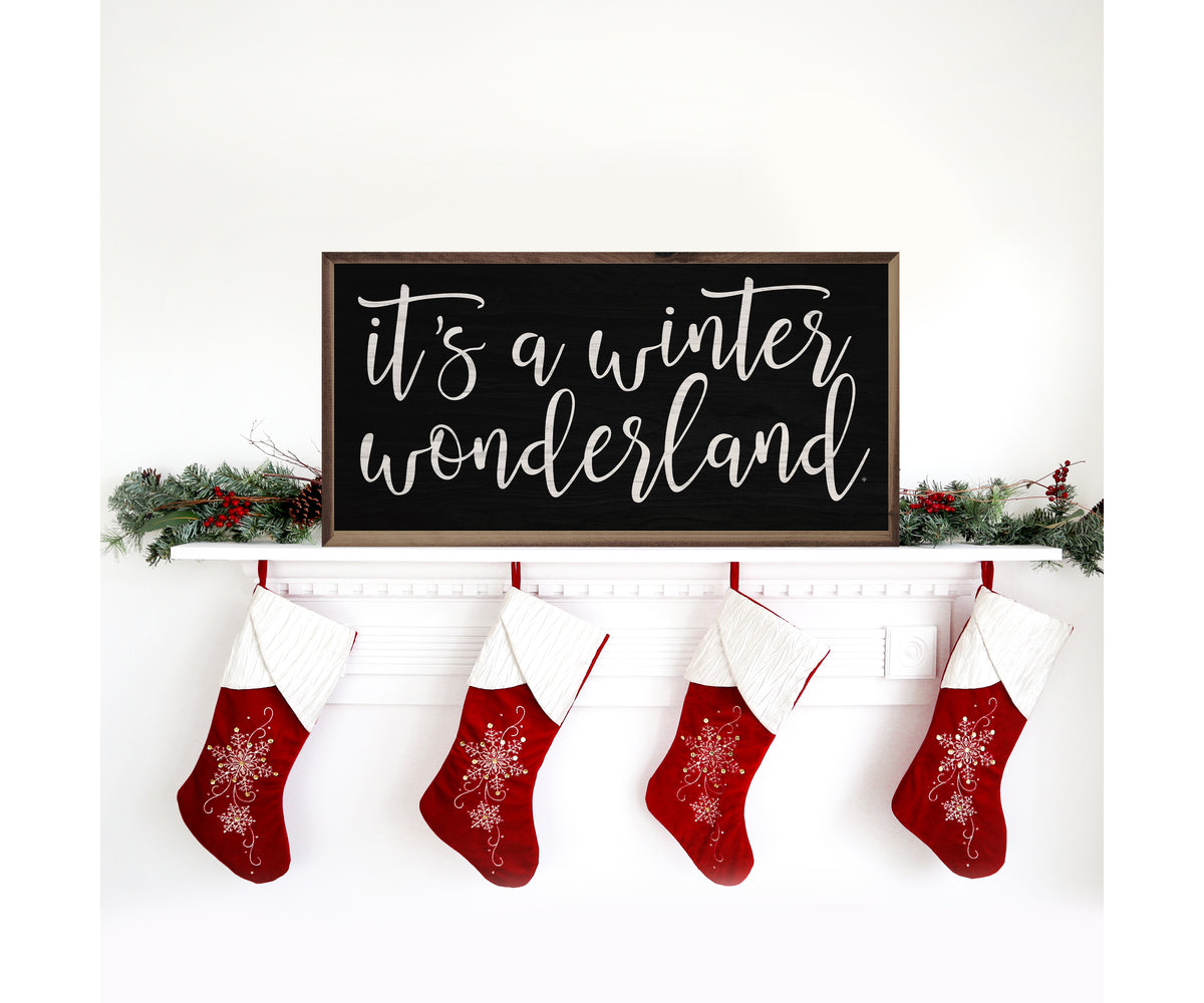 Kendrick Home It's A Winter Wonderland Black