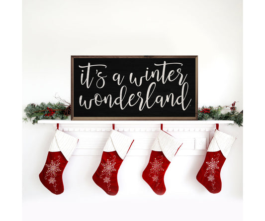 Kendrick Home It's A Winter Wonderland Black