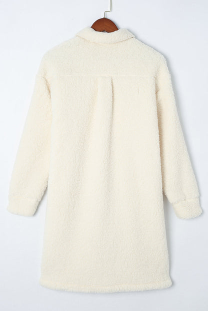 Threaded Pear Olivia Single Breasted Teddy Coat
