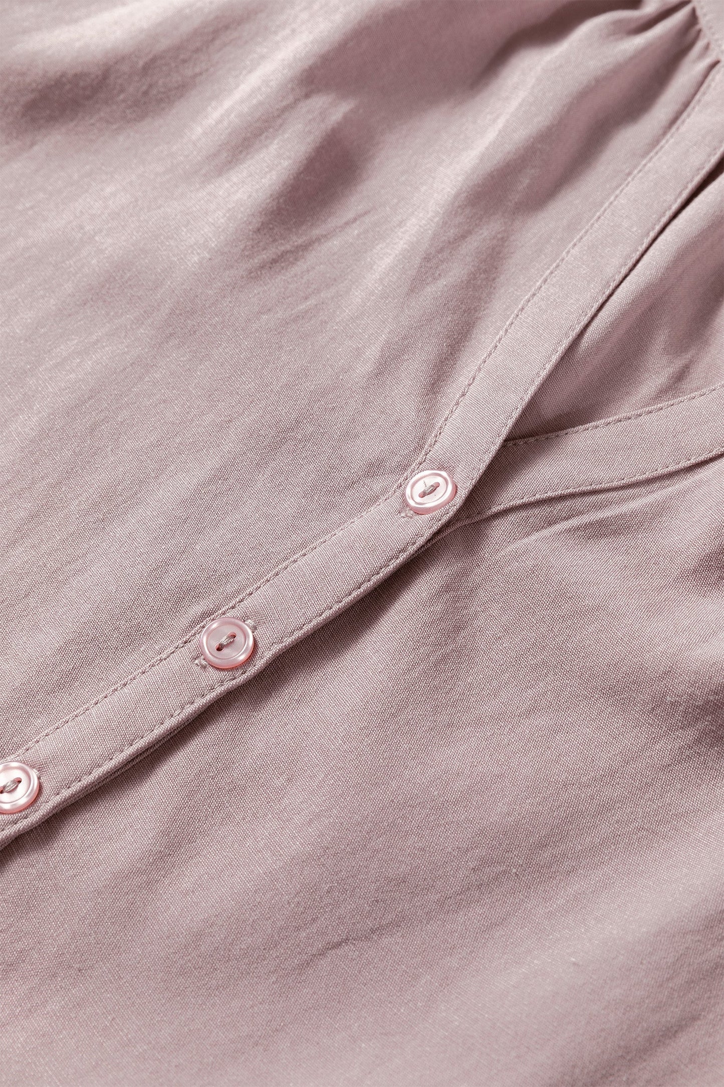 Threaded Pear Ainsley Slit Ruffled Loose Blouse