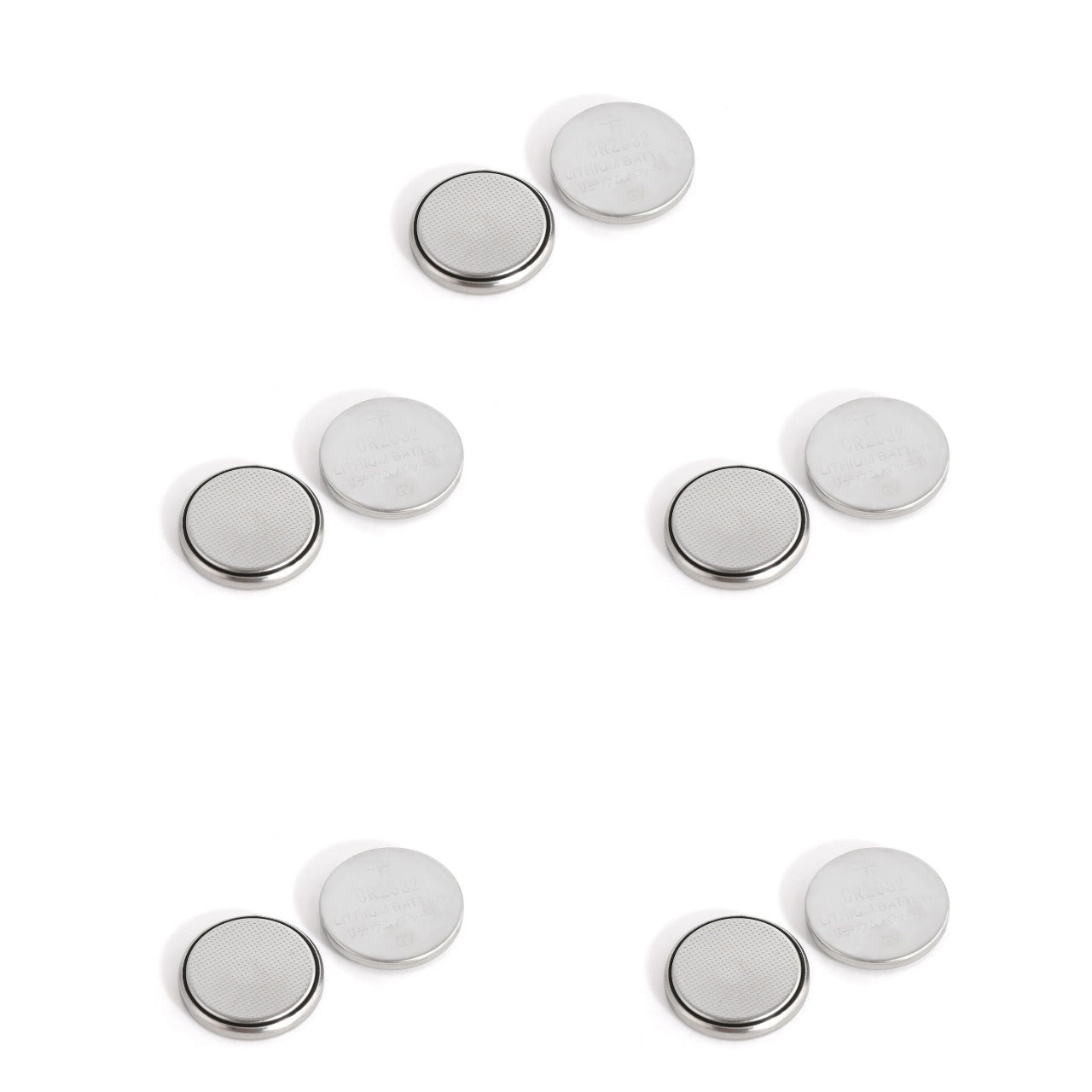 Prime Goods 5 X LITHIUM BATTERY 3V CR2032 CR 2032 BR2032 DL2032 Remote Button Cell Watch - Silver