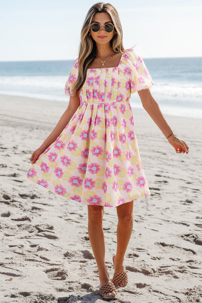 Threaded Pear Alessandra Pleated Flared Midi Dress