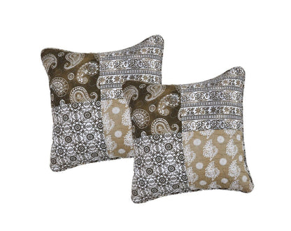 DaDalogy Paisley Dreams Floral Bed in a Bag Set - Olive Brown