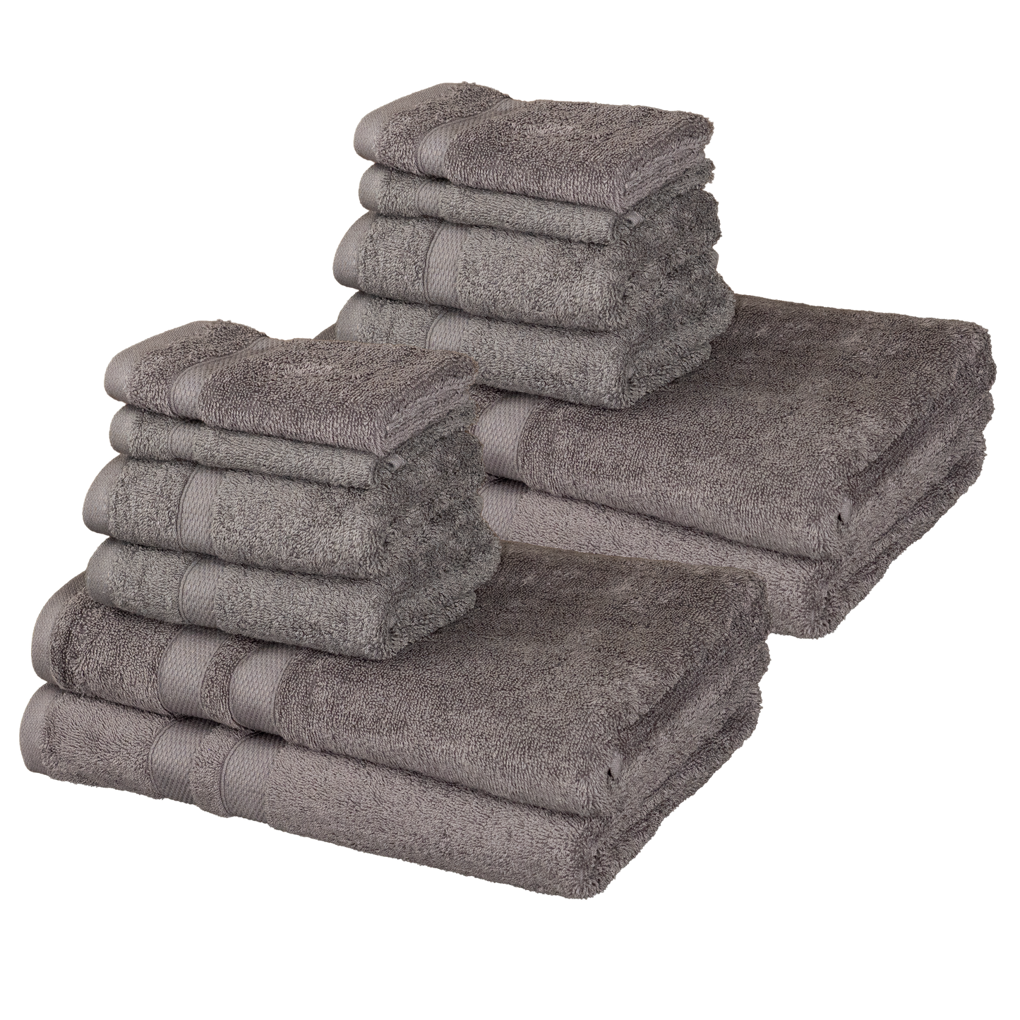 Bibb Home 6-Piece Luxury Combed Cotton Towel Set