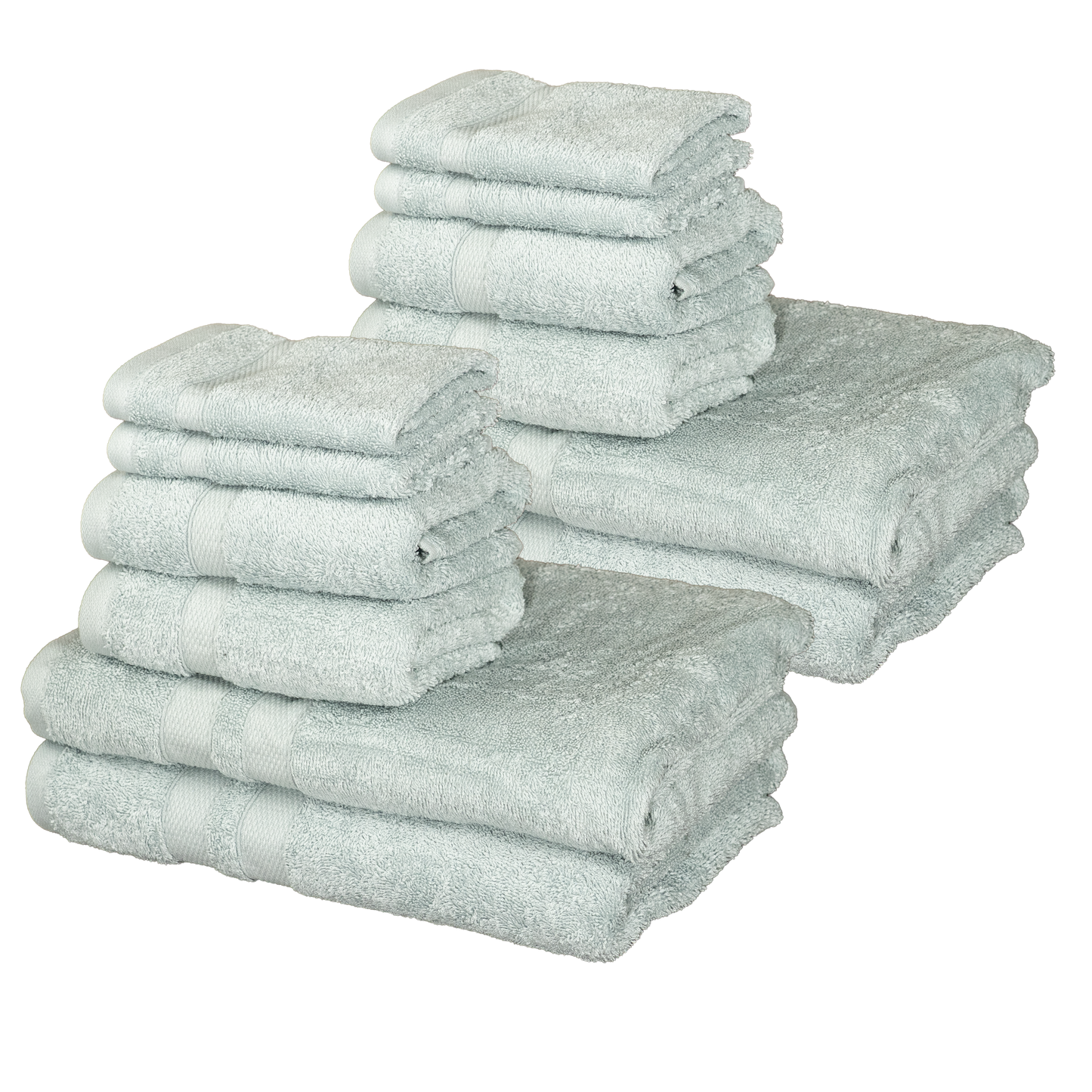 Bibb Home 6-Piece Luxury Combed Cotton Towel Set