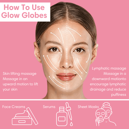 Ice Globes for Face | Cooling Facial Massage Glow Globes