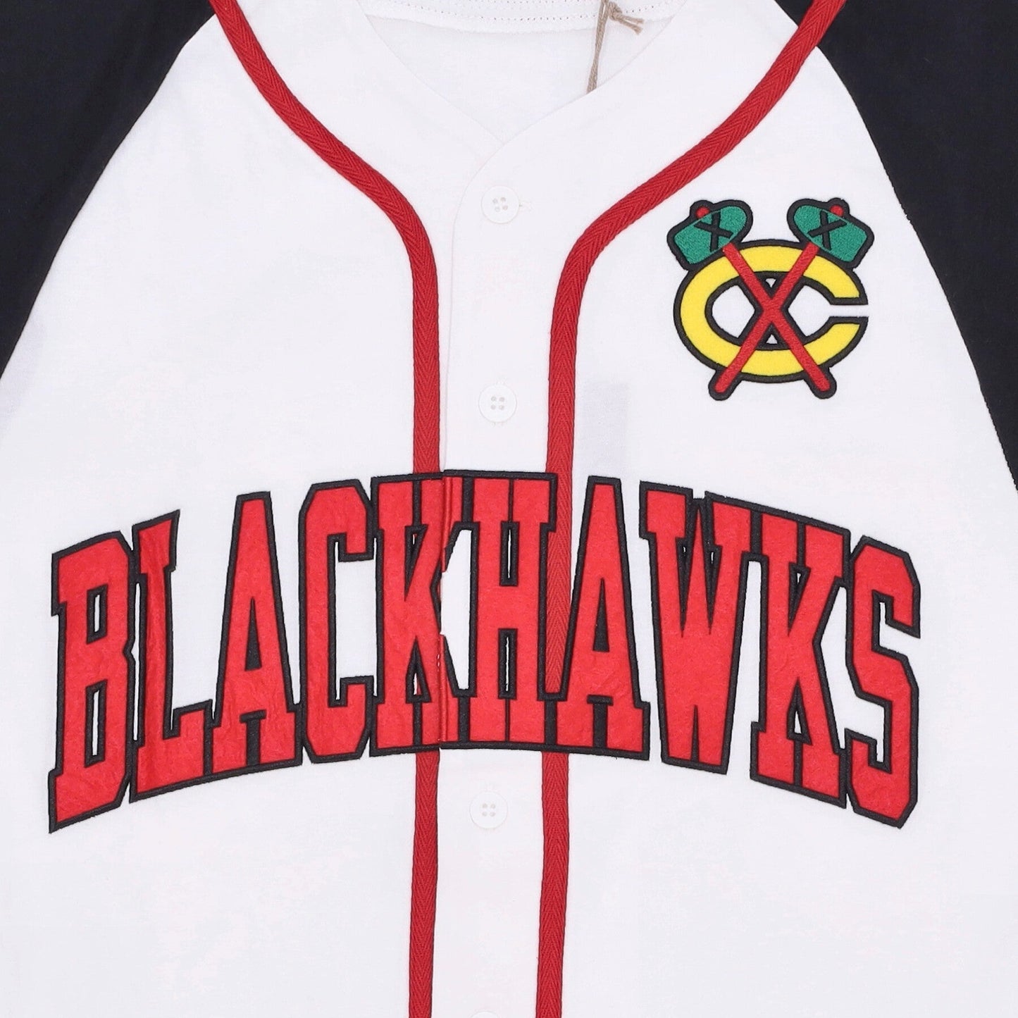 Mitchell & Ness Men's NHL Practice Day Button Front Jersey Blackhawks