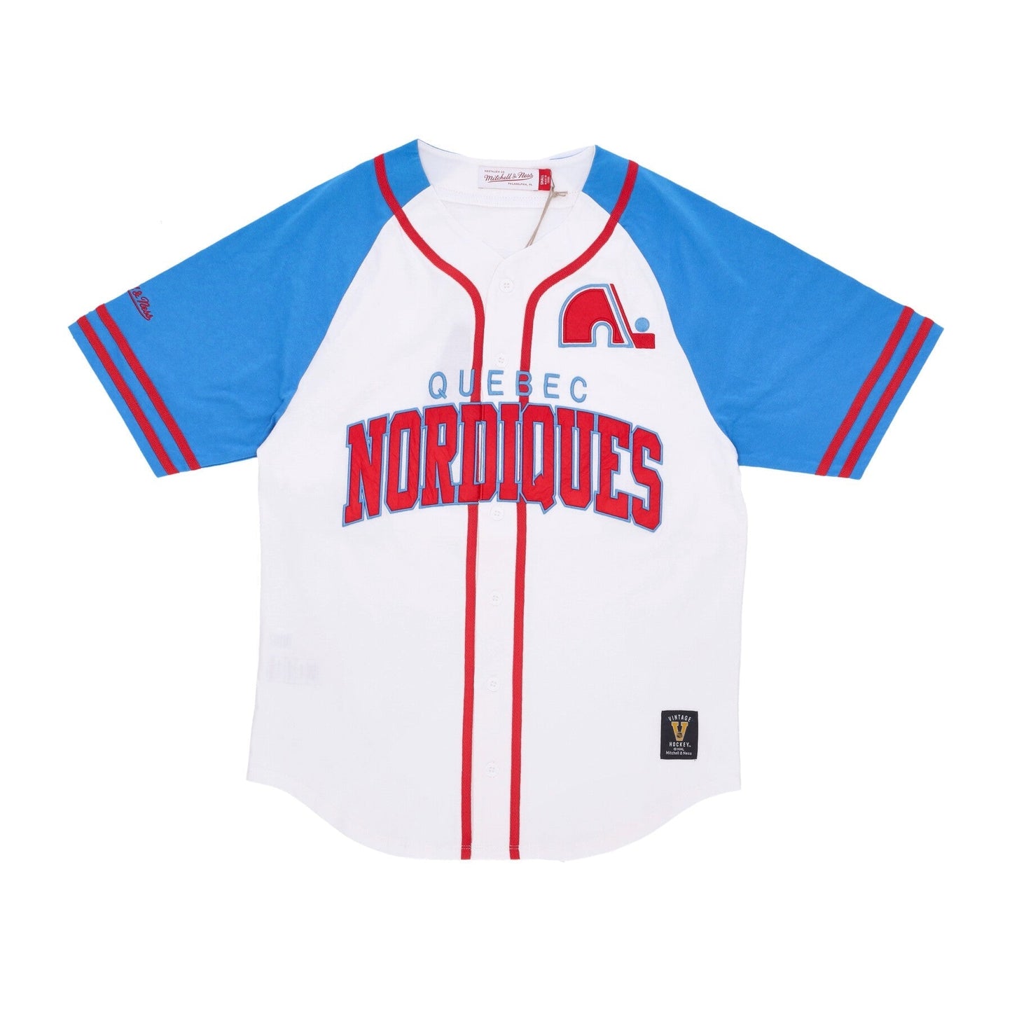 Mitchell & Ness Men's NHL Practice Day Button Front Jersey Nordiques