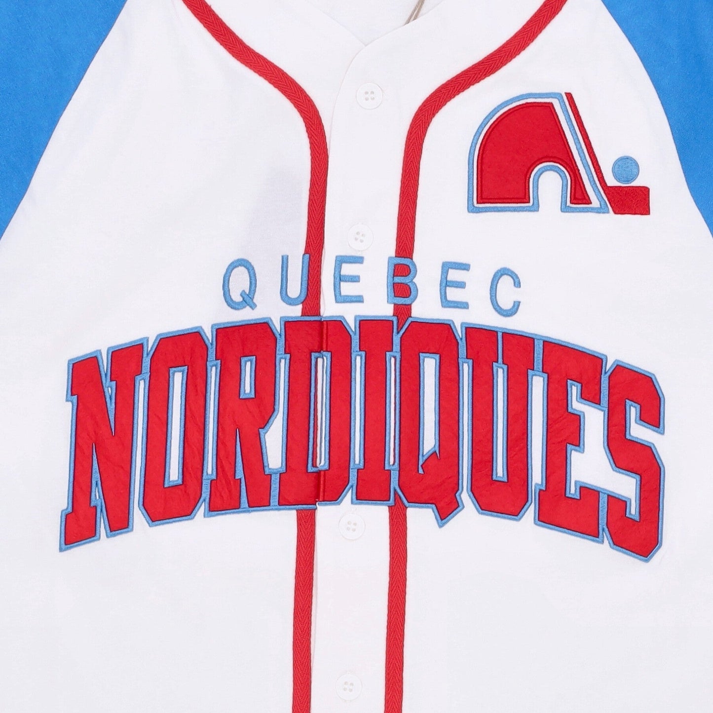 Mitchell & Ness Men's NHL Practice Day Button Front Jersey Nordiques