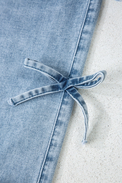 Threaded Pear Maryam Straight Leg Loose Jeans