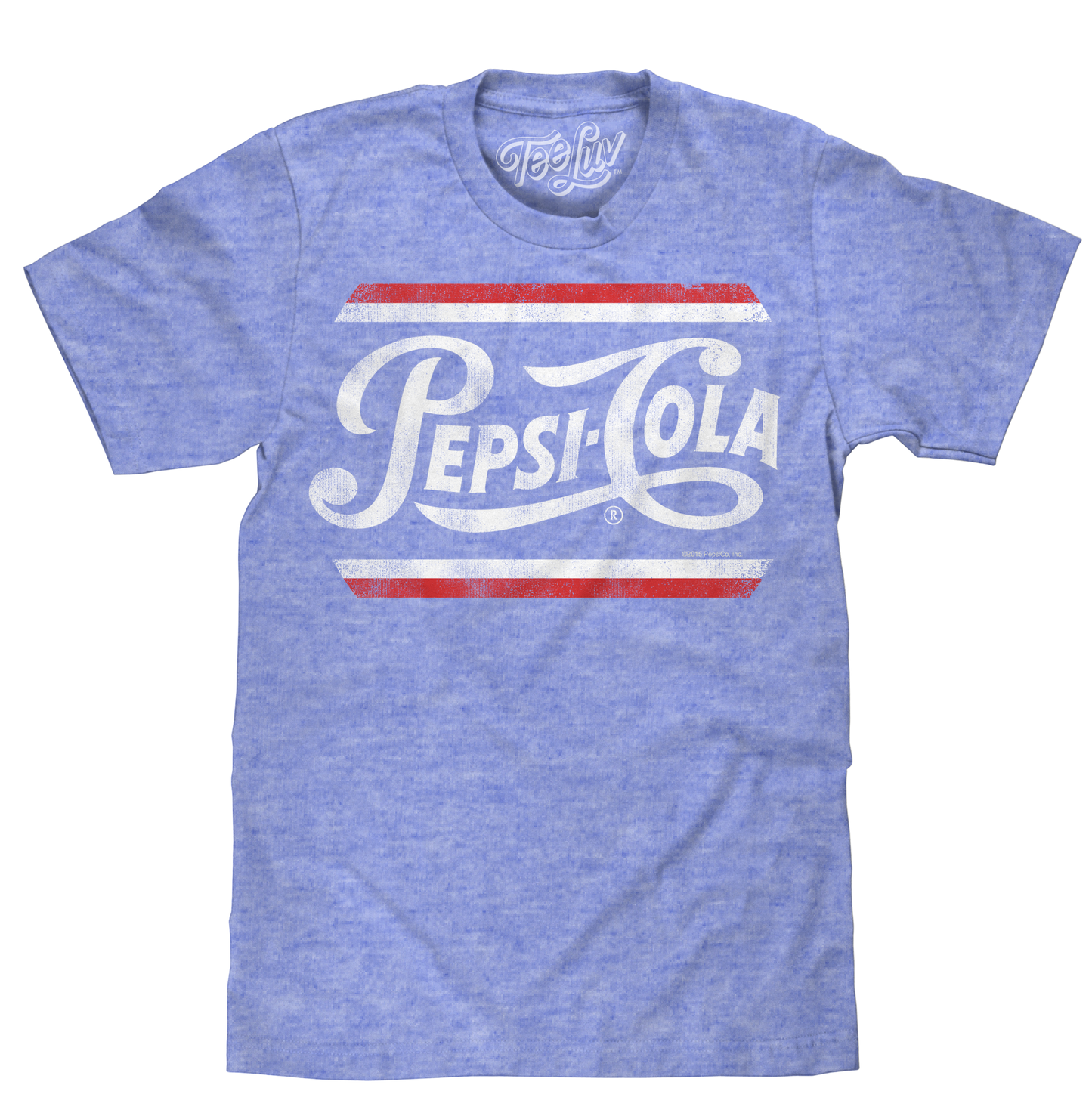 Pepsi Classic Script T-Shirt - Royal Snow Heather