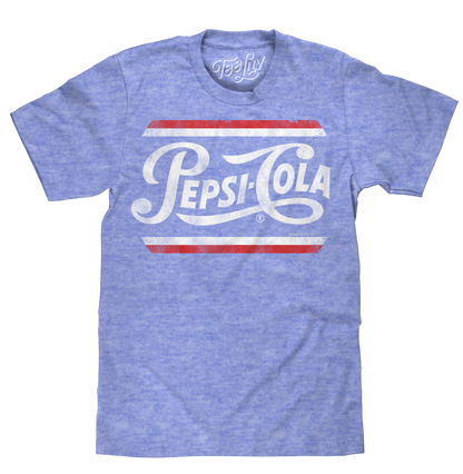 Pepsi Classic Script T-Shirt - Royal Snow Heather