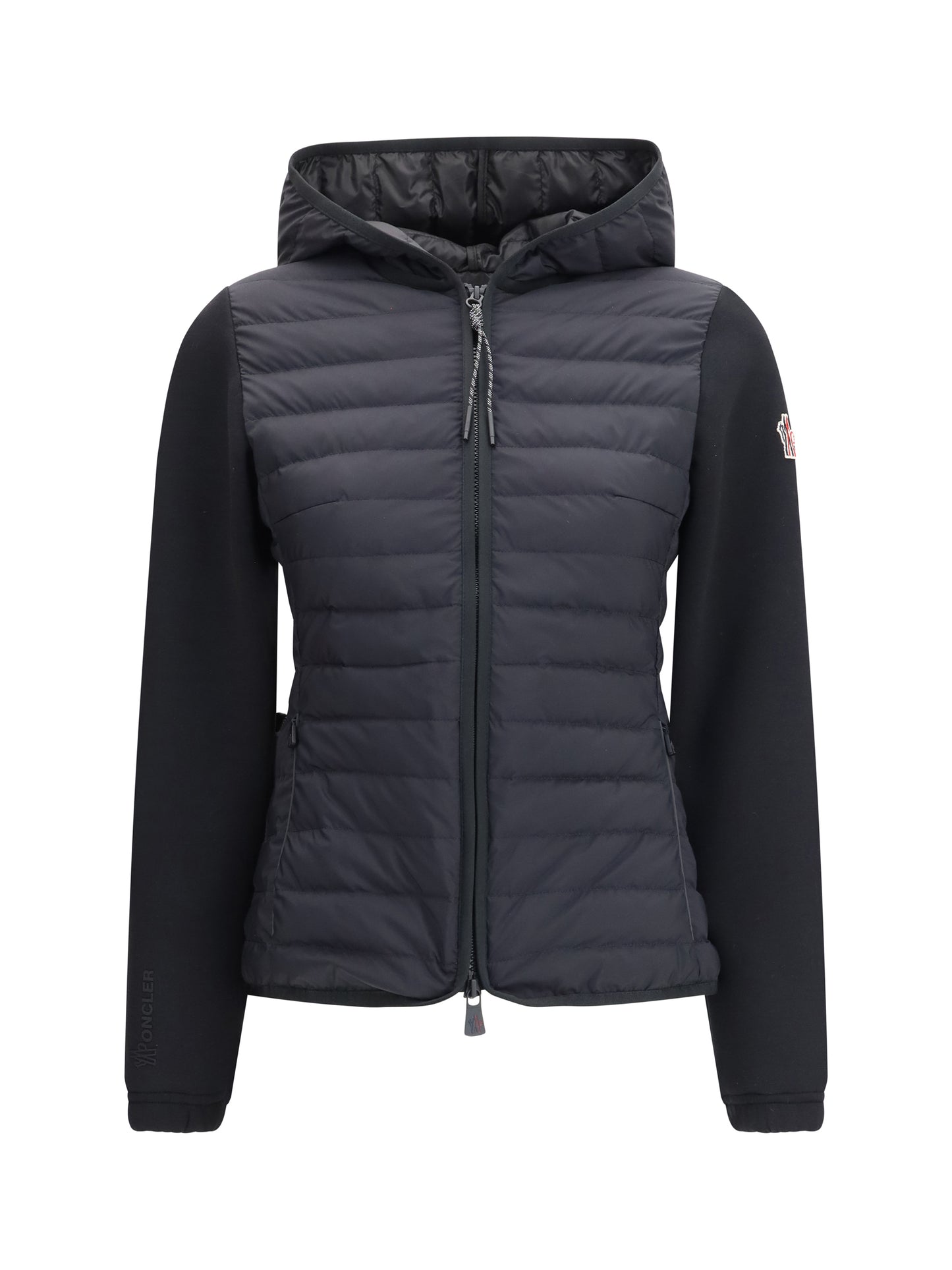 Hooded Cardigan Black Polyamide