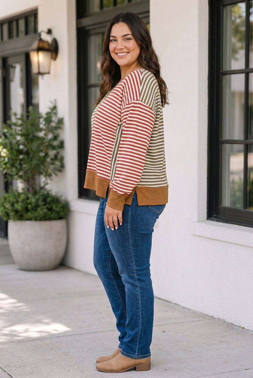 Carmen Long Sleeve Blouse Long Sleeve PLUS Top