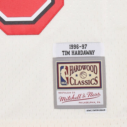 Mitchell & Ness Men's Cream Team Color Swingman Jersey Heat 1996 Tim Hardaway Jerseys