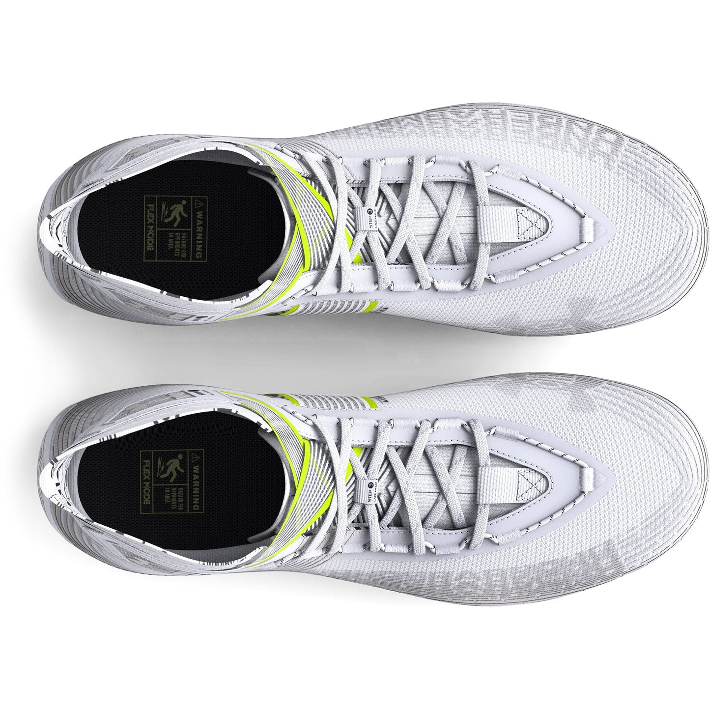 Under Armour Mens Highlight MC Football Cleat - White/Metallic Silver/Metallic Silver