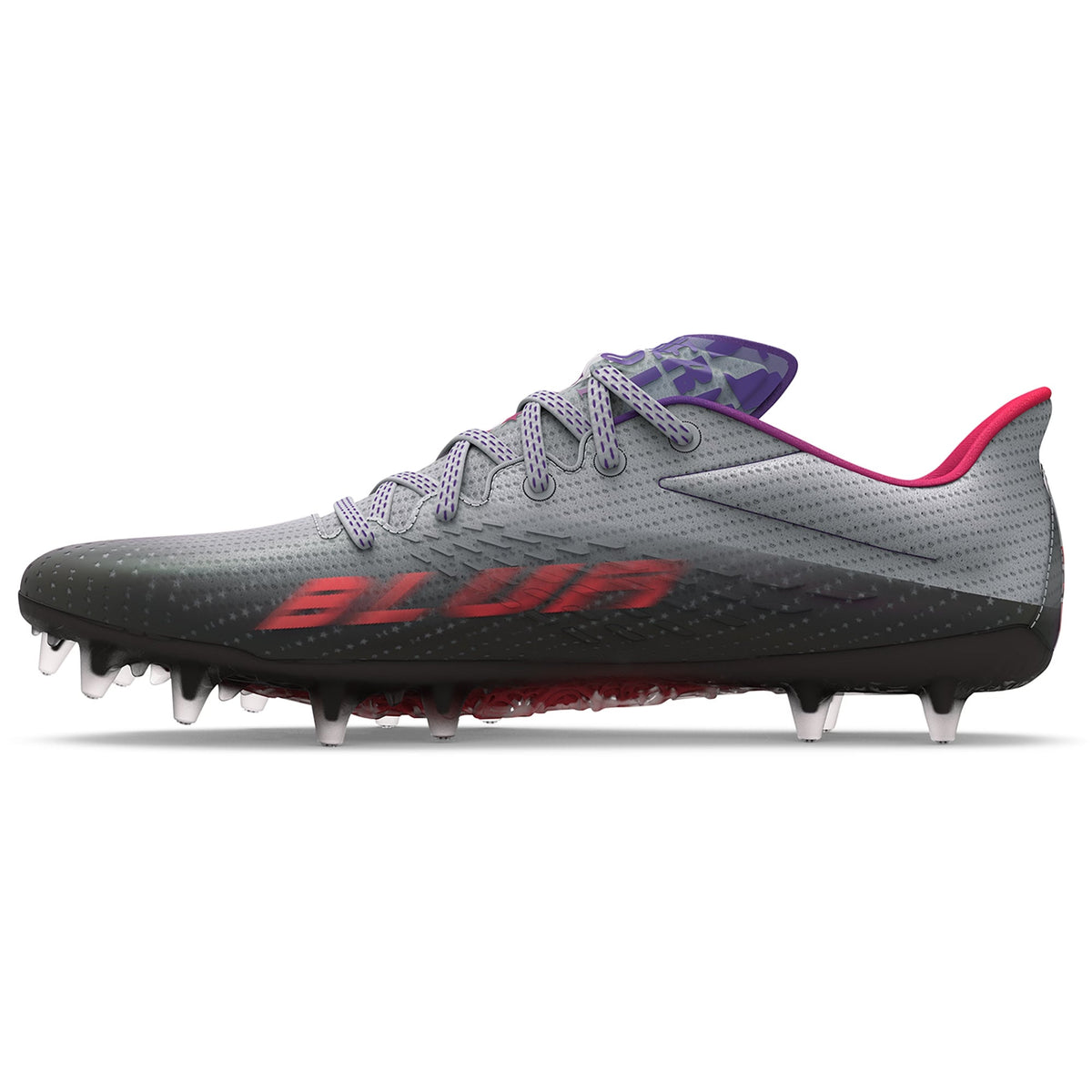 Under Armour Womens Blur Smoke MC Football Cleats - Grey Black