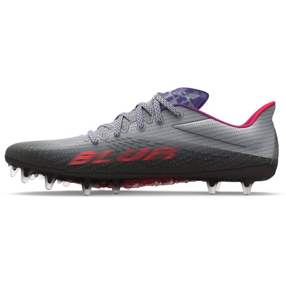 Under Armour Womens Blur Smoke MC Football Cleats - Grey Black