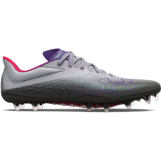 Under Armour Womens Blur Smoke MC Football Cleats - Grey Black