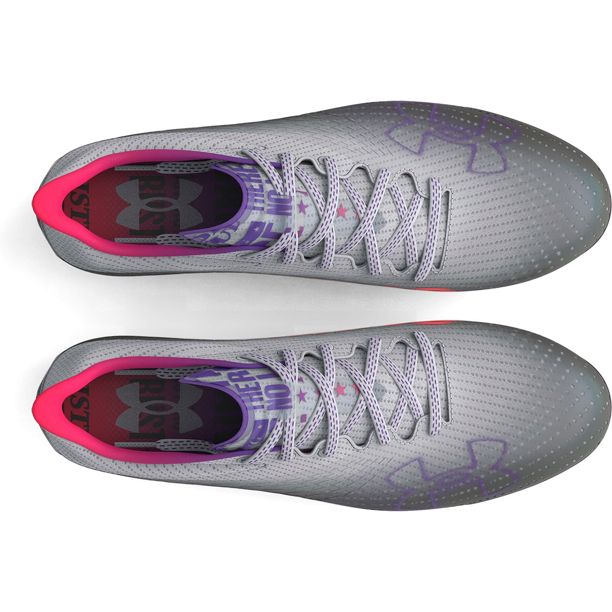 Under Armour Womens Blur Smoke MC Football Cleats - Grey Black