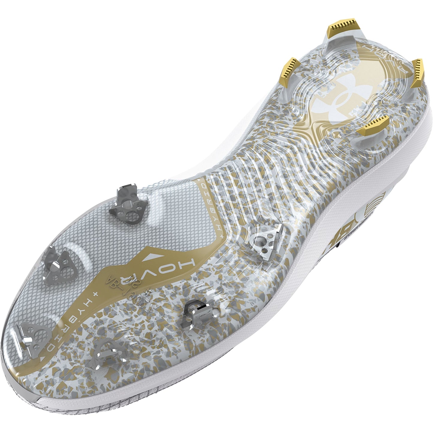 Under Armour Mens Harper 7 Low ST - White Metallic Gold
