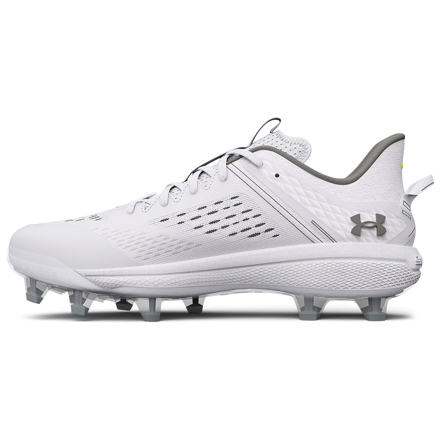 Under Armour Mens Yard Low MT TPU - White/White/Metallic Silver