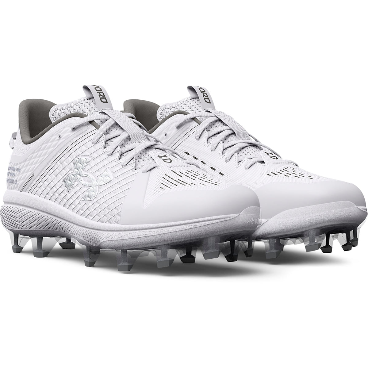 Under Armour Mens Yard Low MT TPU - White/White/Metallic Silver