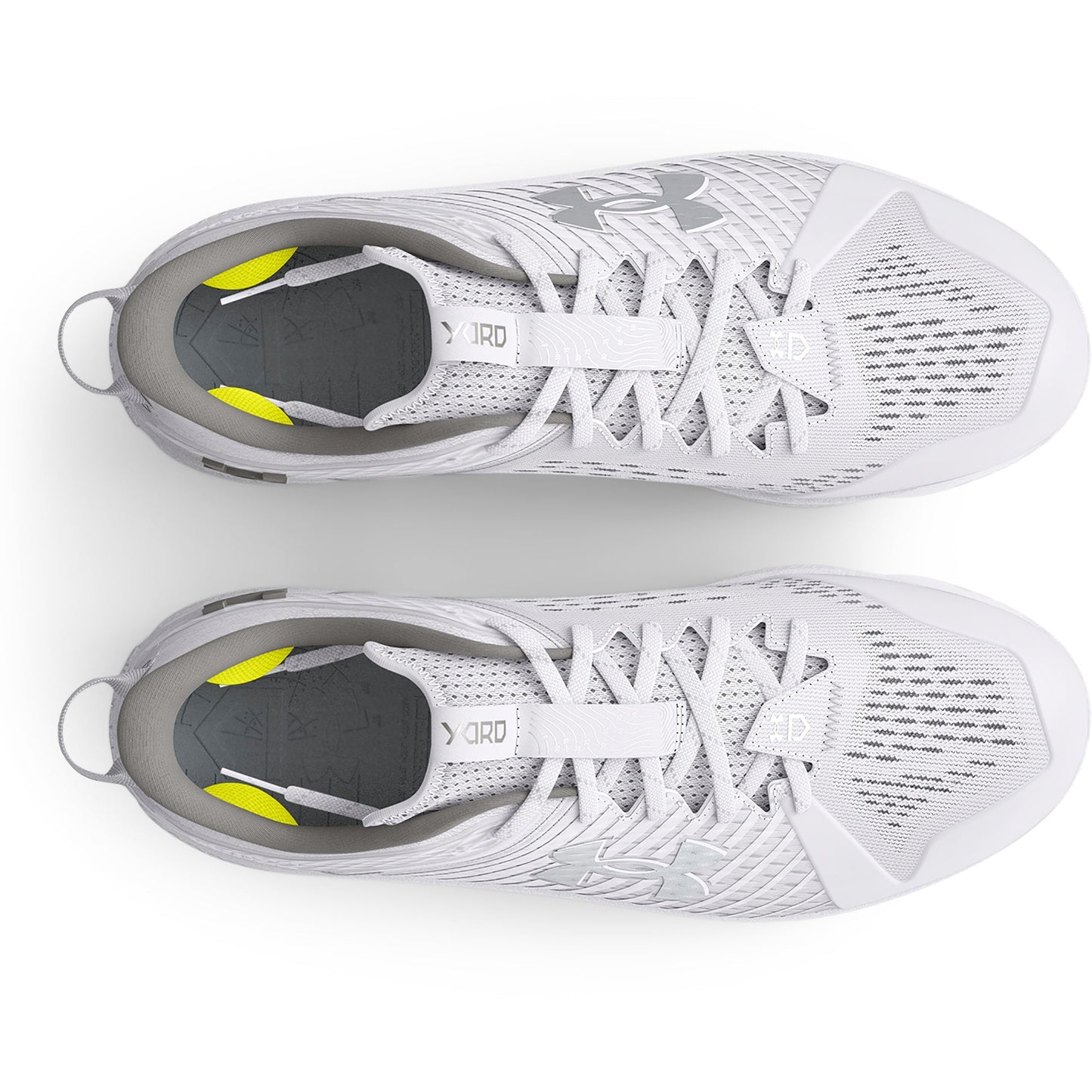 Under Armour Mens Yard Low MT TPU - White/White/Metallic Silver