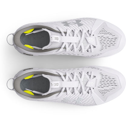 Under Armour Mens Yard Low MT TPU - White/White/Metallic Silver