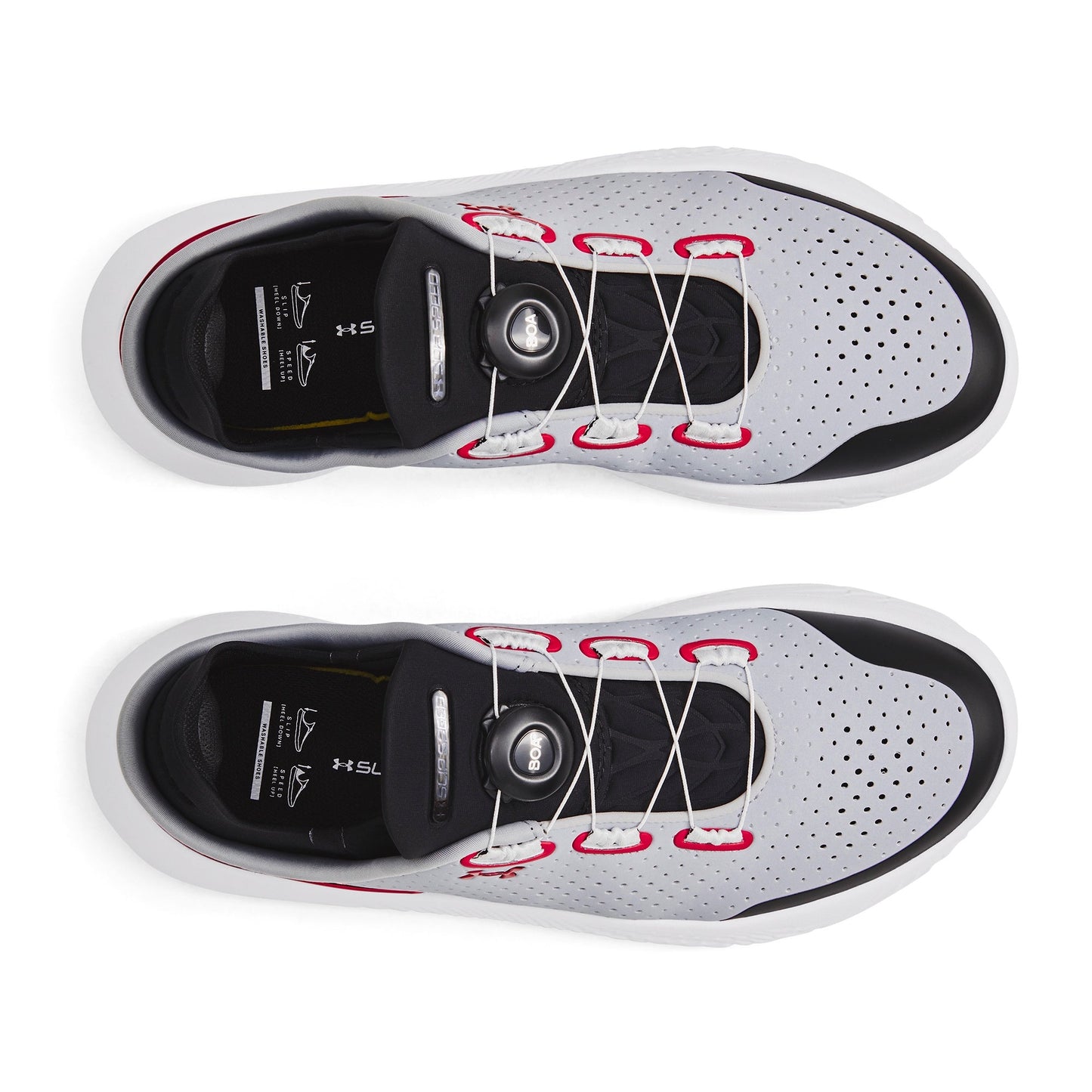 Under Armour Mens SlipSpeed Trainer - Mod Gray/Black/Red