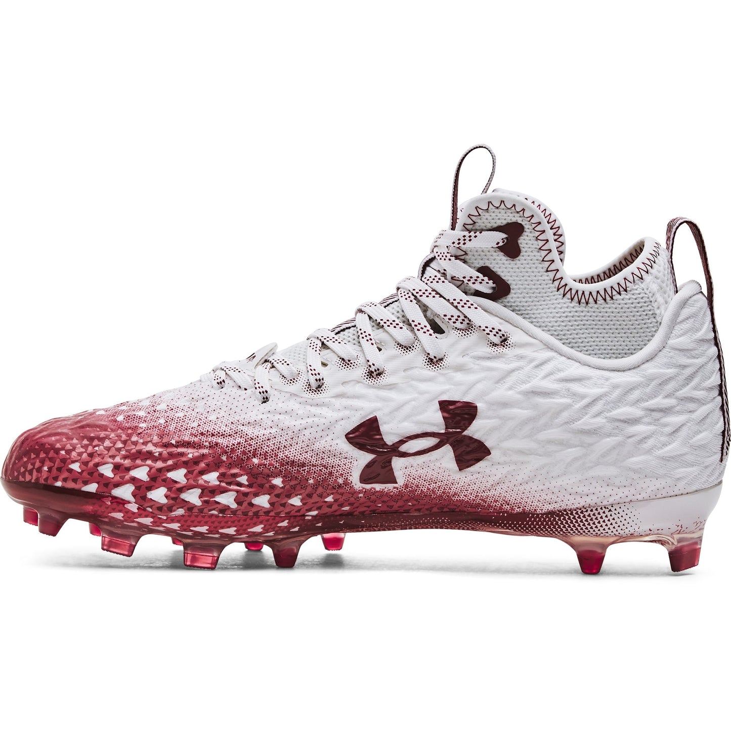 Under Armour Mens Spotlight Clone 3.0 MC - White/Cardinal