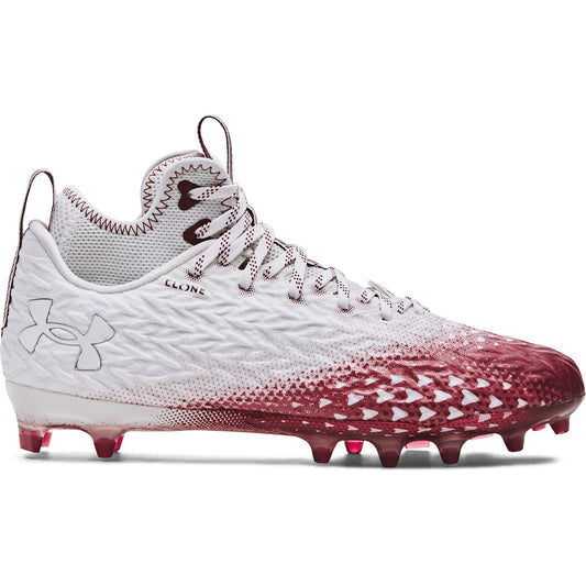 Under Armour Mens Spotlight Clone 3.0 MC - White/Cardinal