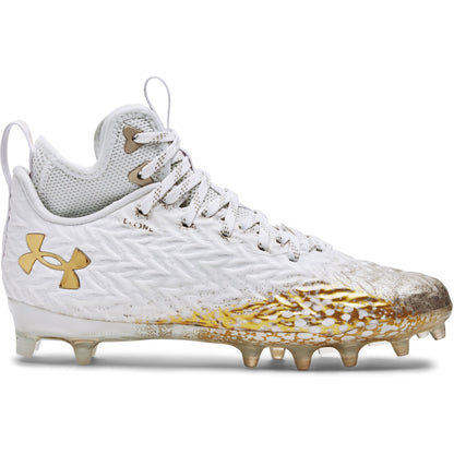 Under Armour Womens Spotlight Clone MC - White Metallic Faded Gold
