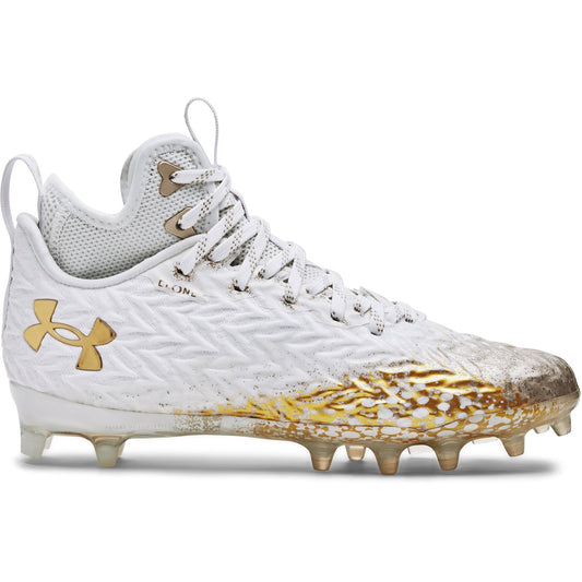 Under Armour Womens Spotlight Clone MC - White Metallic Faded Gold