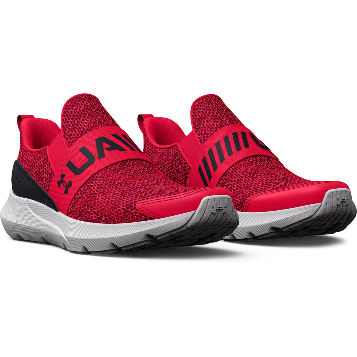 Under Armour Preschool Surge 3 Slip - Red/Black/White