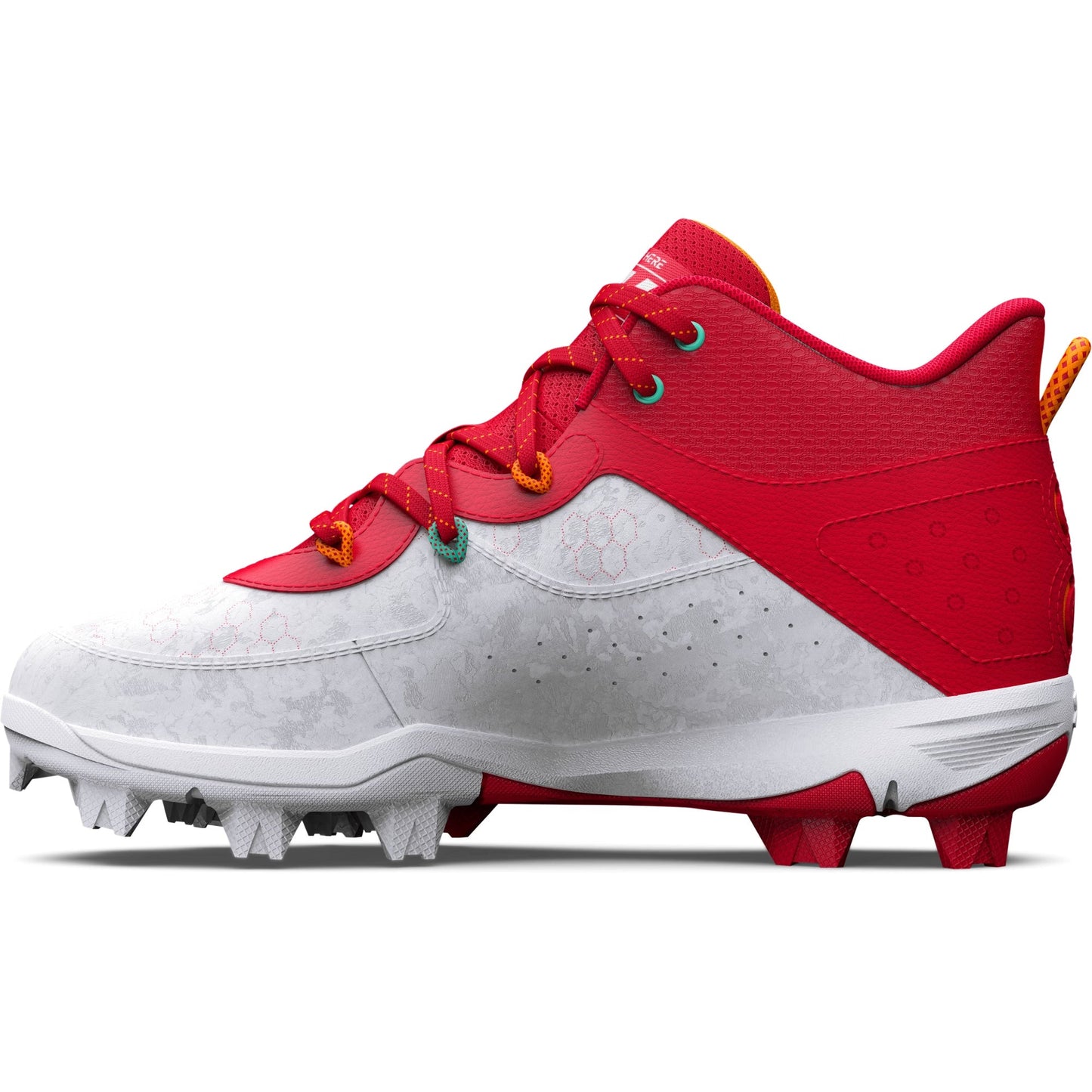 Under Armour Grade School Youth Harper 8 Mid RM Jr - Red/White