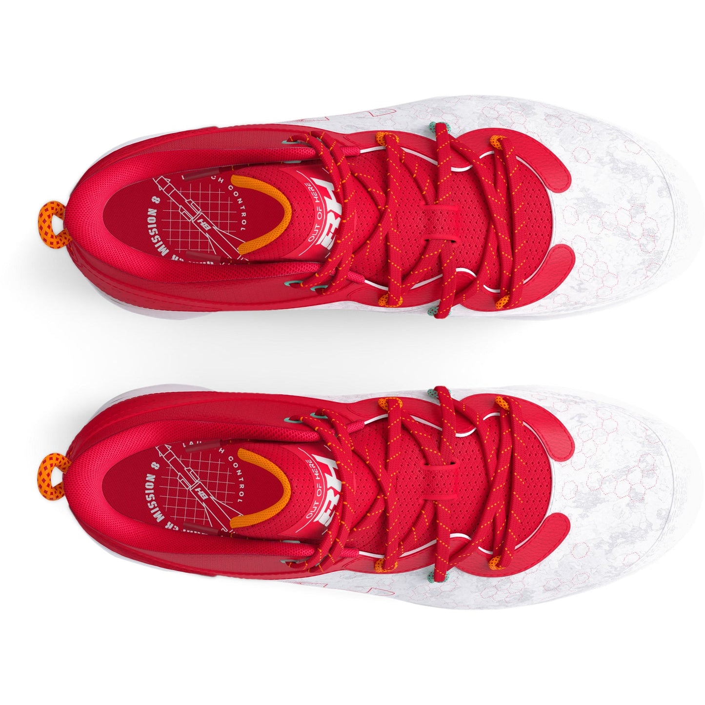 Under Armour Grade School Youth Harper 8 Mid RM Jr - Red/White