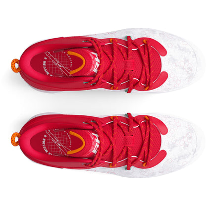 Under Armour Grade School Youth Harper 8 Mid RM Jr - Red/White
