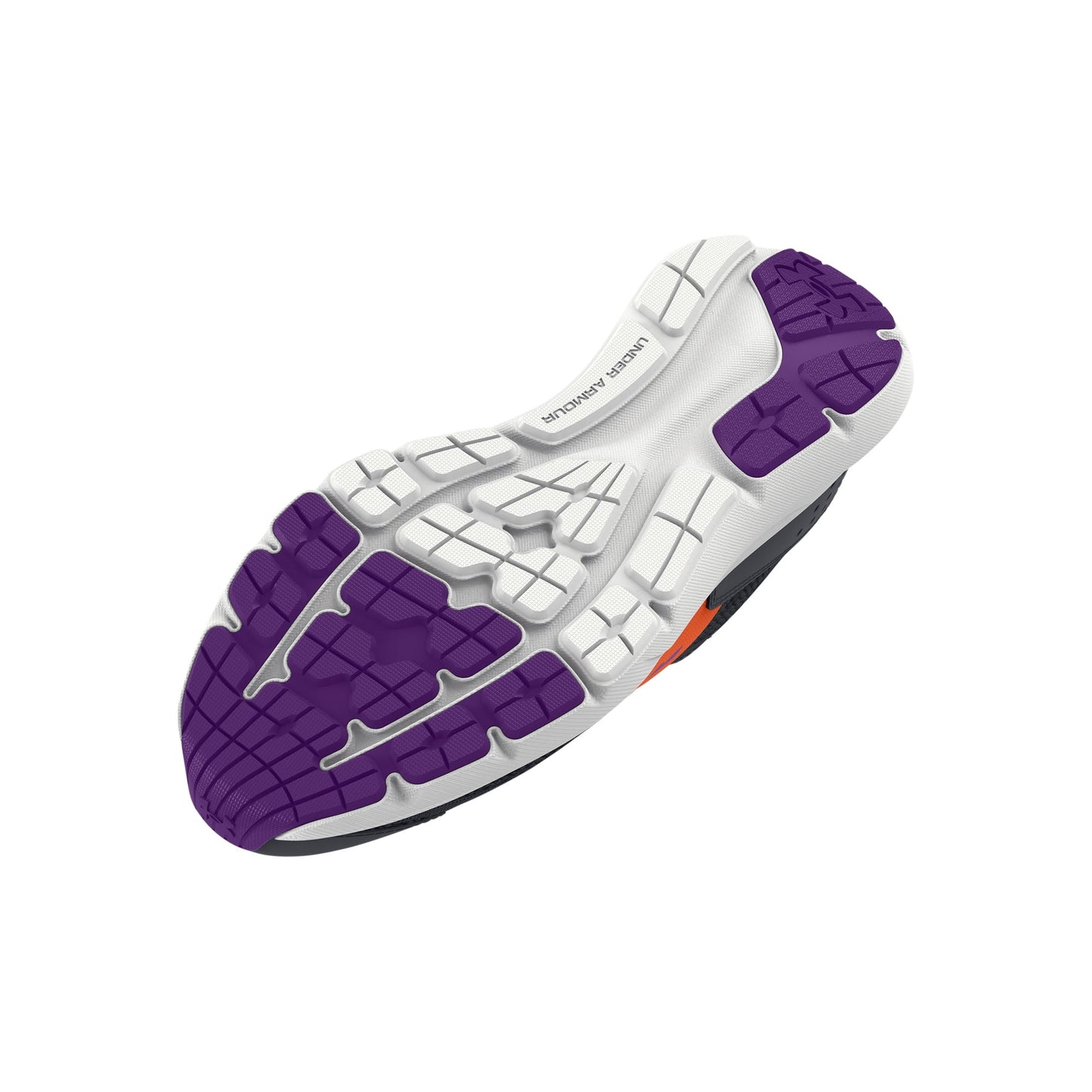 Under Armour Grade School Surge 3 Slip - Pitch Gray/Orange Blaze/Galaxy Purple