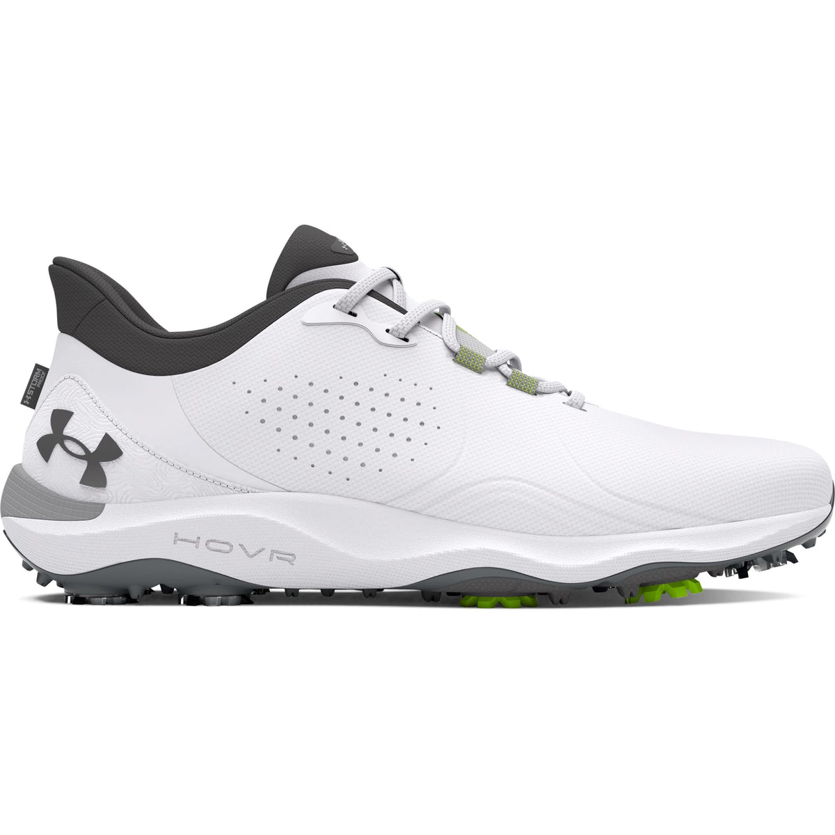 Under Armour Mens Drive Pro Golf - White/Metallic Gun Metal