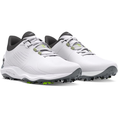 Under Armour Mens Drive Pro Golf - White/Metallic Gun Metal