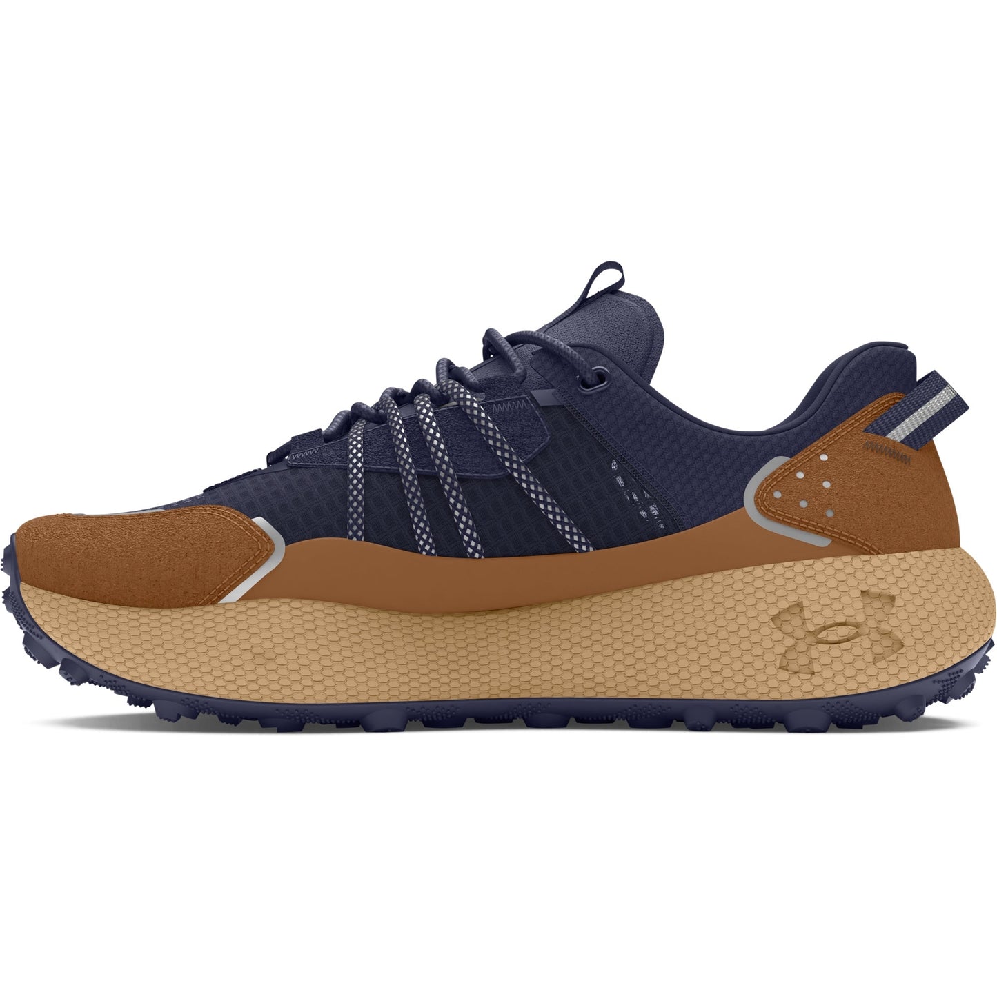 Under Armour Mens Fat Tire Venture Pro - Midnight Navy/Phoenix Fire/Metallic Silver