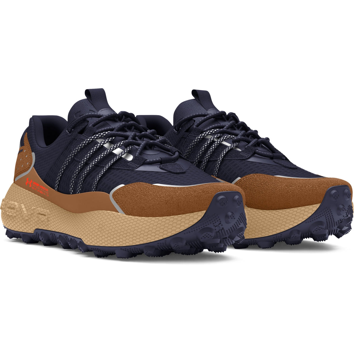 Under Armour Mens Fat Tire Venture Pro - Midnight Navy/Phoenix Fire/Metallic Silver