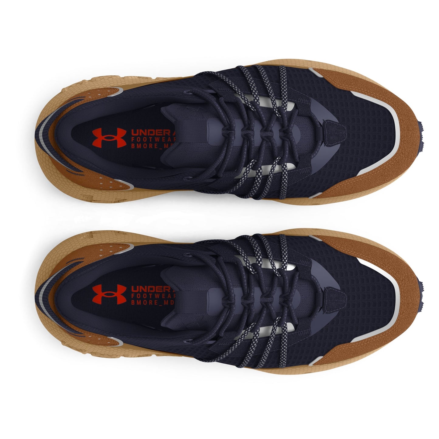 Under Armour Mens Fat Tire Venture Pro - Midnight Navy/Phoenix Fire/Metallic Silver