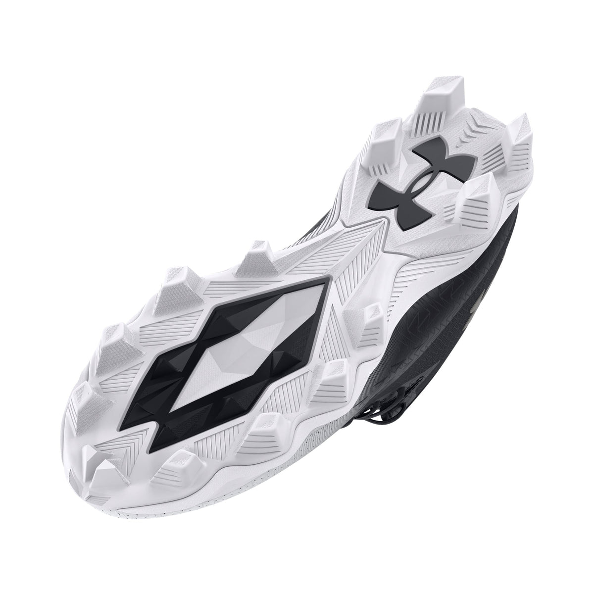 Under Armour Mens Spotlight Franchise 4 RM Wide - Black/White/Metallic Gun Metal