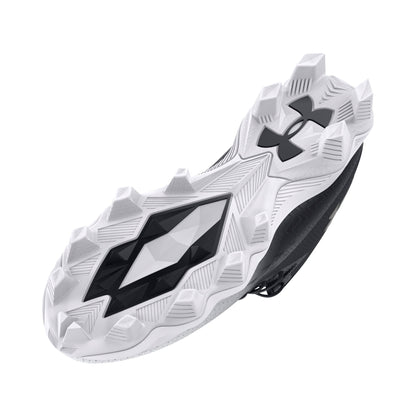 Under Armour Mens Spotlight Franchise 4 RM Wide - Black/White/Metallic Gun Metal