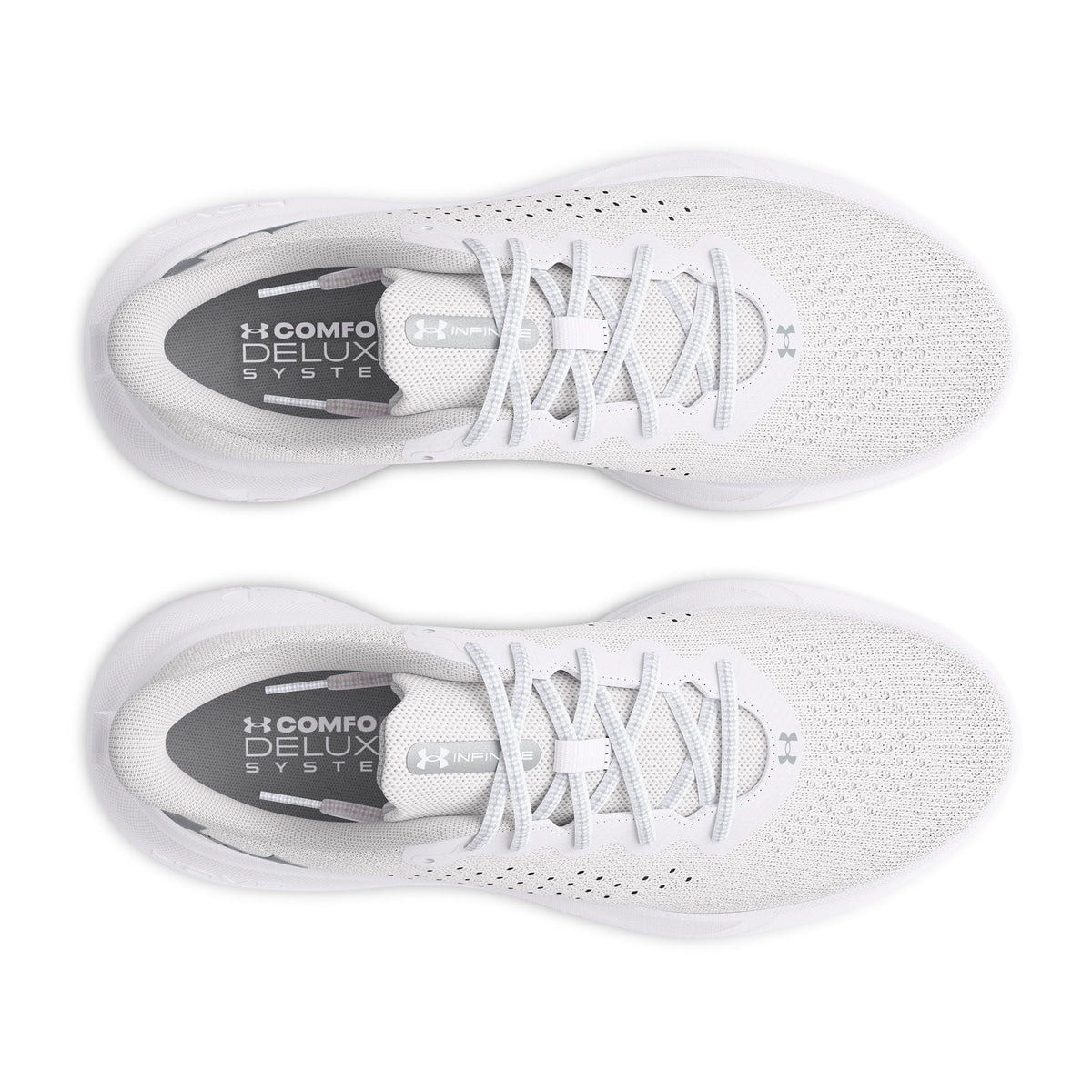 Under Armour Womens Infinite - White/White/Metallic Silver